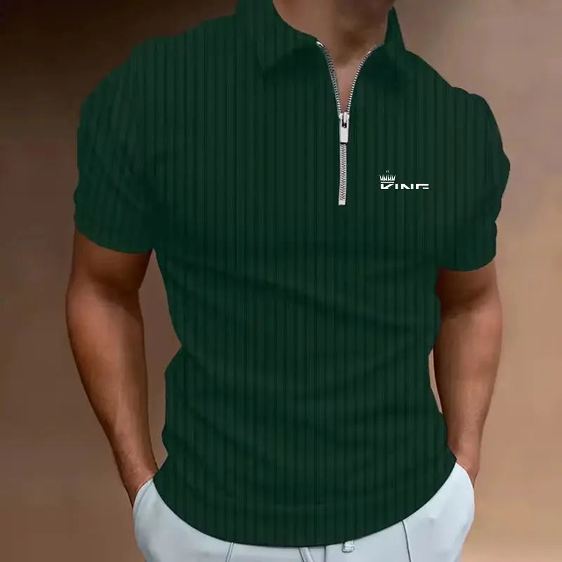 Polo Shirts Men Light luxury Brand PoloShirt,Summer Short Sleeve Tee Shirt Fashion Tops Quality Clothes Golf Wear Polyester - Ricks Fashion